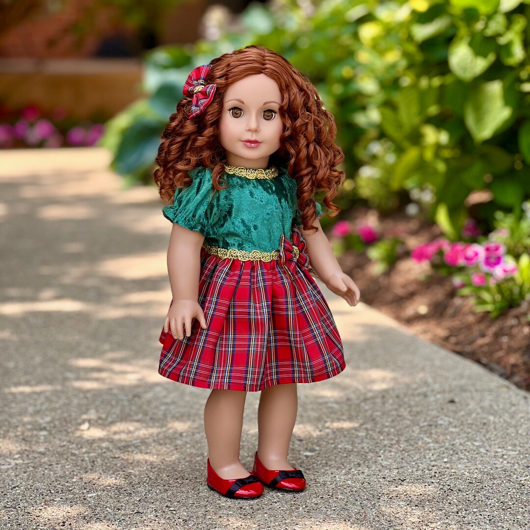 red or green dress for christmas red White green jumpsuit romper pageant runway outfit girls unique Christmas fun fashion wear custom organza green red ruffles girls outfit